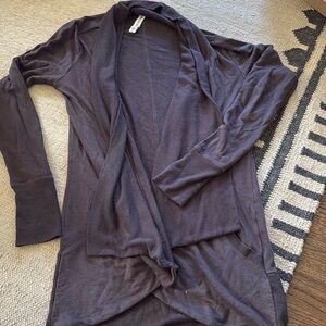 Athlete Eggplant Cardigan